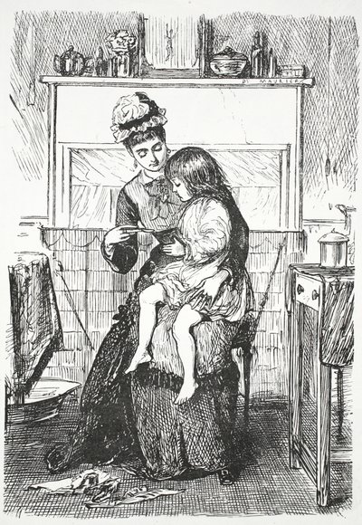 In the nursery by John Leech